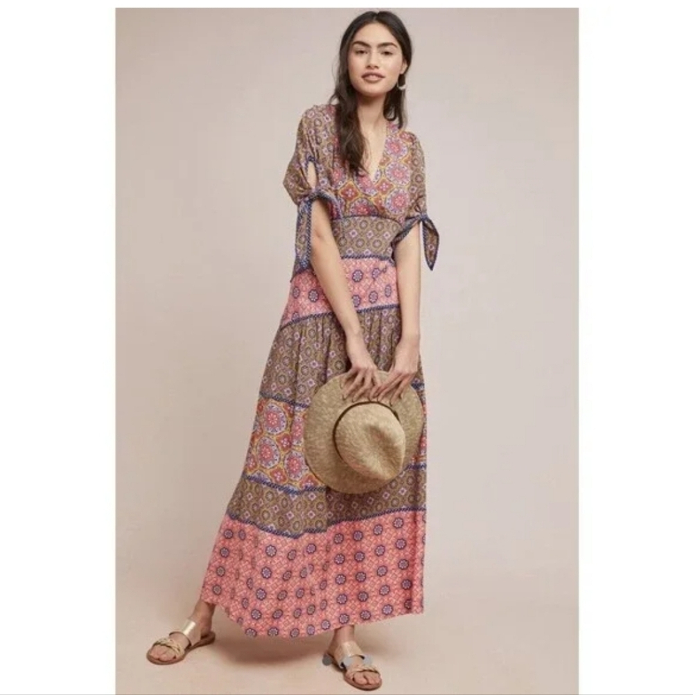 Maeve Eder Tiered Dress Size 6